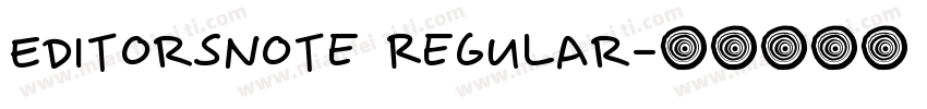 EditorsNote Regular字体转换